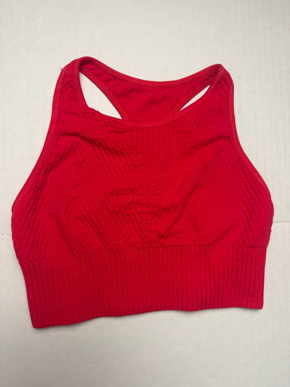NWOT Spiritual Gangster Red Seamless Racerback Sports Bra XS/S